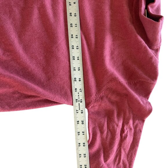SUTTON STUDIO Womens 100% Cashmere Red Mock Turtleneck Sweater Size M - Picture 8 of 11